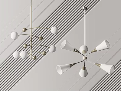 Modern chandelier 3d model