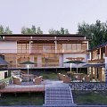 Modern Rural Self built House With Glass Windows Outdoor Terrace And Natural Surroundings
