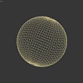 Neutral Toned Textured Wall Component Featuring Rough Surface And Decorative Sphere