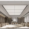 New Chinese Reception Room VIP Reception Room 3d model