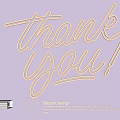 Decorative Neon Lamp Lighting Combination With Thank You Lettering And Warm Glow