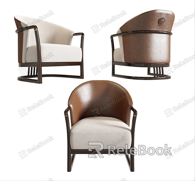 New Chinese Style Leisure Chair Leisure Chair Single Chair Sofa Chair model