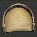 Elegant Classic Accent Chair With Wooden Frame Gold Accents And Beige Velvet Upholstery