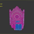 Gothic Church Facade Featuring Rose Window Arched Doors And Intricate Carvings