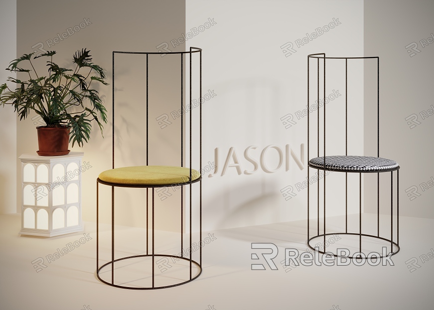 Artistic Metal Chair Dining Chair model