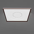 Modern Ceiling Design With Square Frame White Panel And Central Circular Decoration