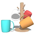 Modern Cup Combination 3d model