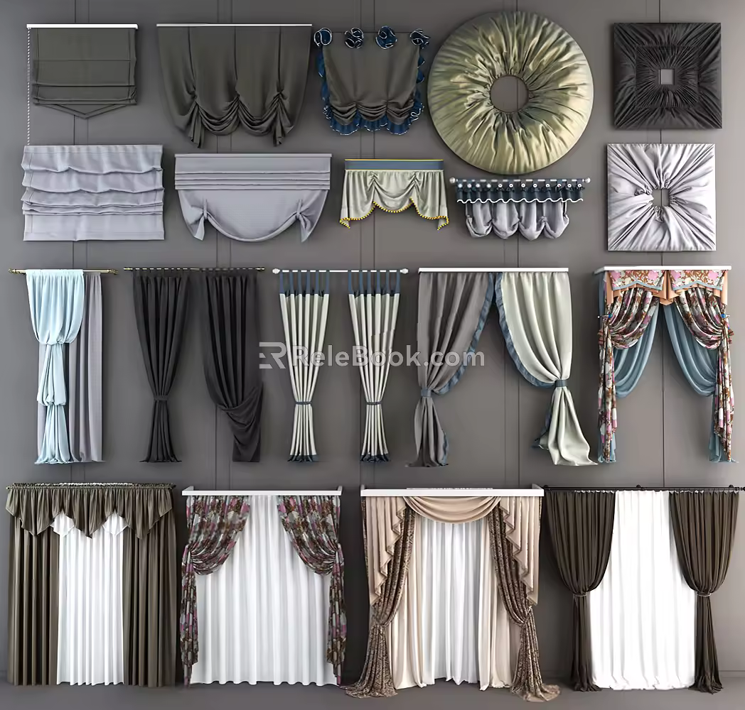 European curtain shutter combination 3d model