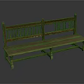 Traditional Wooden Leisure Chair Featuring Carved Backrest Classic Design And Sturdy Legs