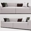 Modern double sofa 3d model