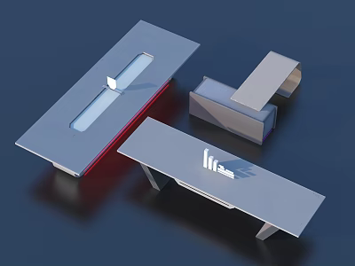 Modern Metallic Household Items With Sleek Designs And Functional Shapes For Home Use 3d model