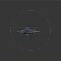 Modern Fighter Sci-fi Fighter 3d model