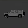 White Off Road SUV With Black Roof Front Grille And Alloy Wheels