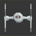 Aerospace Starfighter Design With Solar Panel Wings And Central Cockpit Structure