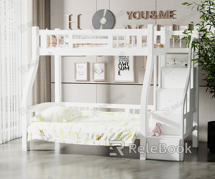 Nordic bed children's bunk bed model