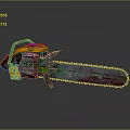 Industrial Heavy Duty Metal Chainsaw With Sharp Blade And Worn Surface Design
