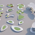 Modern Tree Pool Landscape Tree Pool 3d model