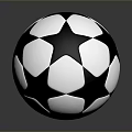 Two Classic Black And White Soccer Balls With Reflective Surfaces For Daily Sports Use
