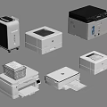 Modern Copier Printer 3d model