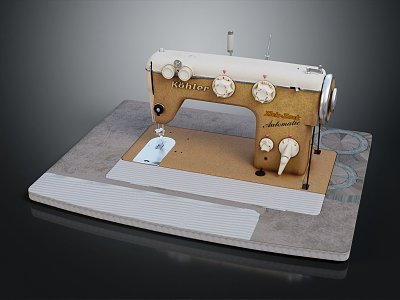 modern sewing machine old-fashioned sewing machine garment machine model