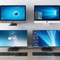 Modern computer monitor 3d model