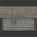 Rustic Wooden Cabin Architecture With Sloped Roof Wooden Planks Door And Window