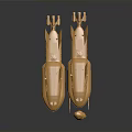 Futuristic Golden Cosmic Aerospace Spaceship Models Floating On Black Background With Reflective Effect