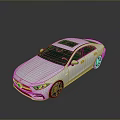Sleek Modern Silver Sedan With Black Roof And Stylish Black Wheels