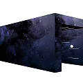 Starry Sky Theme Photo Spot With Corridor Walls Strip Lights And Dark Floor