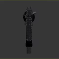 Modern Black Rifle with Detachable Magazine Barrel and Tactical Stock in Studio Lighting Setup