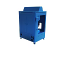Blue Industrial Equipment Enclosure With Control Panel And Secure Access Doors