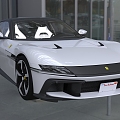 Hyundai Ferrari 12Cilindri Ultra sports car Car Luxury Car with Interior 3d model