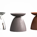 Modern Minimalist Side Tables With Round Top Transparent Gray And Brown Designs