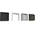 Modern Wall Lights with Black White Silver Brown Finishes and Curved Design for Home Decor
