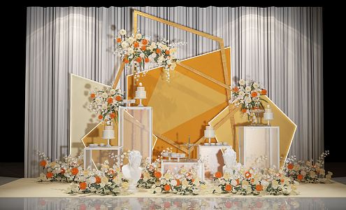 Modern Meichen Wedding Meichen 3d model