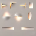 Modern Wall Sconces With Various Stylish Designs For Home Interior Lighting 3d model