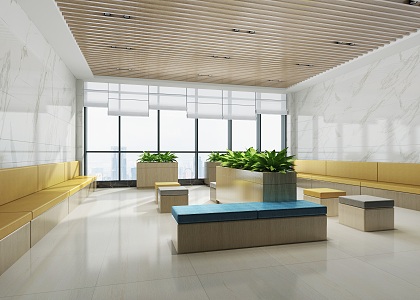 Public lounge area 3d model