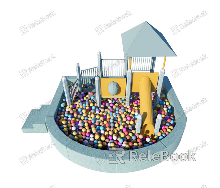 Modern amusement equipment children's ocean ball amusement castle model