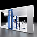 WISPRS Trade Show Booth With Modern Design Brand Signage And Product Display Counters