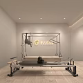 Spacious Yoga Studio With Hanging Hammocks Yoga Mats And Large Windows Green Plants View