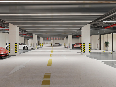 Underground Parking Modern Parking model