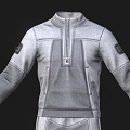 Gray Sportswear Tracksuit Set With Long Sleeve Jacket And Cargo Pants Featuring Pockets