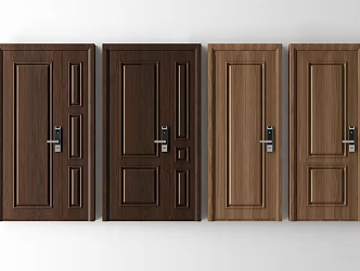 Modern swing door 3d model