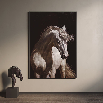 Modern Animal Painting Decorative Painting 3d model