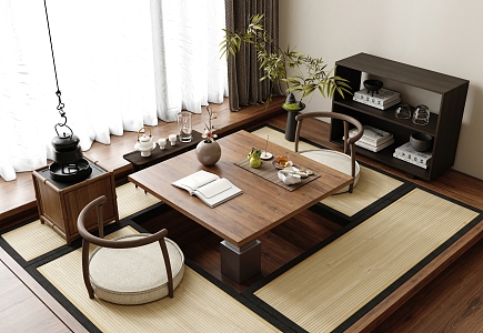 Tatami Tea Room Tea Table Tea Table 3d model