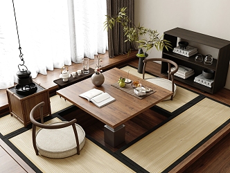 Tatami Tea Room Tea Table Tea Table 3d model