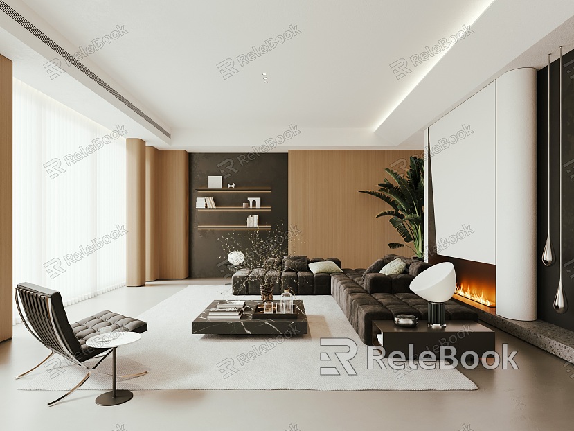 Modern Living Room Minimalist Living Room model