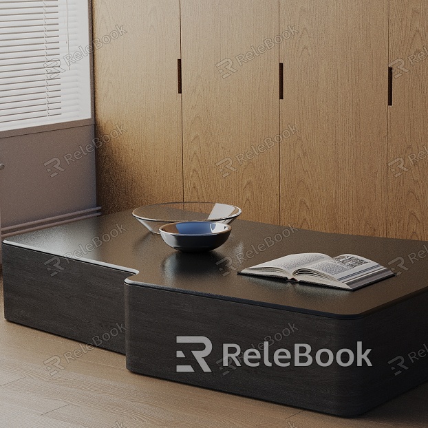 Modern coffee table model