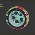 ULTRA TIRE Modern Black Rubber with Silver Spoke Wheel Rim and Stylish Design