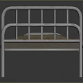 Medical Equipment Hospital Bed with Metal Frame Mattress and Pillow for Patient Care